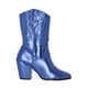 thumbnail image 2 of Platonia|Bota Vaquera Bordada Cowboy Metálica Cobalto Montana Cabra De Mujer, Bota Moderna Estilizada Cowboy, 2 of 5