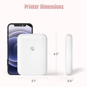 HPRT Pocket Photo Printer - Portable Mini Color Wireless Mobile Printer - Zink 2x3” Sticky-Back Photos - Bluetooth Compatible with iOS & Android Devices Printing Machine Sticker