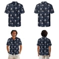thumbnail image 2 of Whosucclay Palm Tree Print Matching Hawaiian Outfits for Couples Womens Midi Dress Summer Casual Sundress with Pockets or Men's Button Down Luau Shirts for Beach Vacation, Size 5XL, 2 of 7