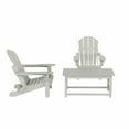 thumbnail image 7 of WestinTrends Malibu 3-PC Outdoor Patio Plastic Adirondack chair set with Coffee table ( 2 seater ), Sand, 7 of 7