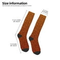 thumbnail image 2 of Sigee Orange Glitter for Socks for Men Women Socks Stocking Compression Socks, 2 of 6