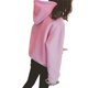 thumbnail image 3 of Sudadera de mujer Color sólido Escote con capucha Hombro caído Bolsillo acanalado Manga larga C MABOTO Sudadera mujer, 3 of 7