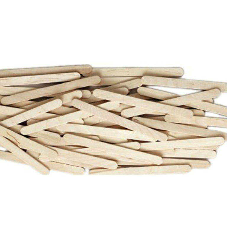 JPLZi Package 3.62” Popsicle Stick Set Multipurpose Wooden Sticks for  Crafts, 50/100/150 /200/300-Count]