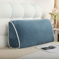 thumbnail image 4 of Velvet Headboard Wedge Pillow King Double Size Backrest Cushion for Bed with Removable Washable Cover Bedside Support Bolster Reading Pillow for Daybed Bunk Bed Dorm, 4 of 5