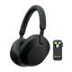 thumbnail image 1 of Auriculares supraaurales inalámbricos Sony WH-1000XM5 con cancelación de ruido (negros), paquete con, 1 of 9