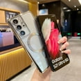 thumbnail image 3 of for Samsung Galaxy S21 Ultra Case Magnetic Clear with Camera Lens Protector Full Protection MagSafe Electroplated Silicone Slim Fit Shockproof Protective Phone Case 6.8 Inch - Silver, 3 of 13