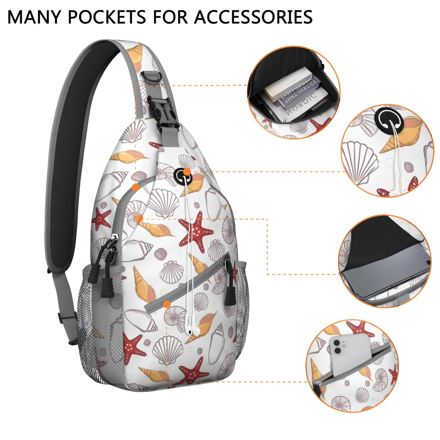 Anchor Crossbody Bag for Men & Women - Vintage Ocean Inspired Anti-Theft Shoulder Backpack - Spacious & Organized Travel-Ready Bag for Biking, Climbing