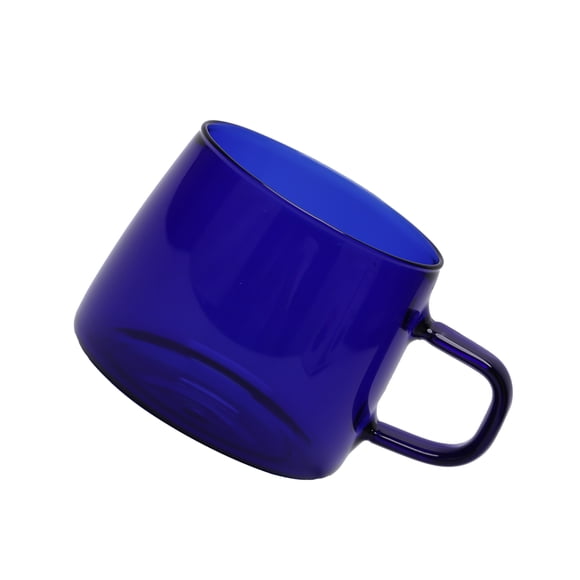 Water Cup, Coffee Mug Borosilicate Glass For Coffee Lover For Cafe For Home Blue