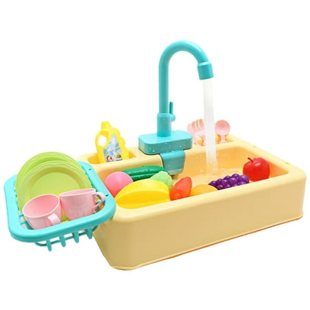 Yokua Dish Wash Toy PlayHouse Toy Kitchen Toy Sink Toy Dishwasher Playing Toy