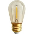 thumbnail image 2 of Xtricity S14 LED Light Bulbs for Outdoor String Lights, E26 Medium Base, 1W (10W Eqv), 70 Lumens, 2200K, Smoked Dimmable (15 Pack), 2 of 5