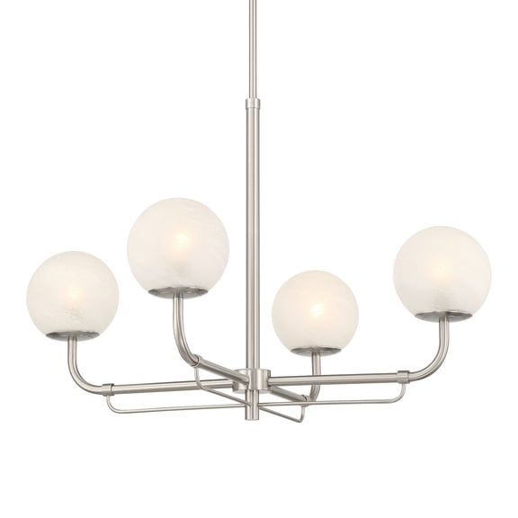 Minka Lavery 3797 Whitehall 4 Light 30" Wide Chandelier - Nickel