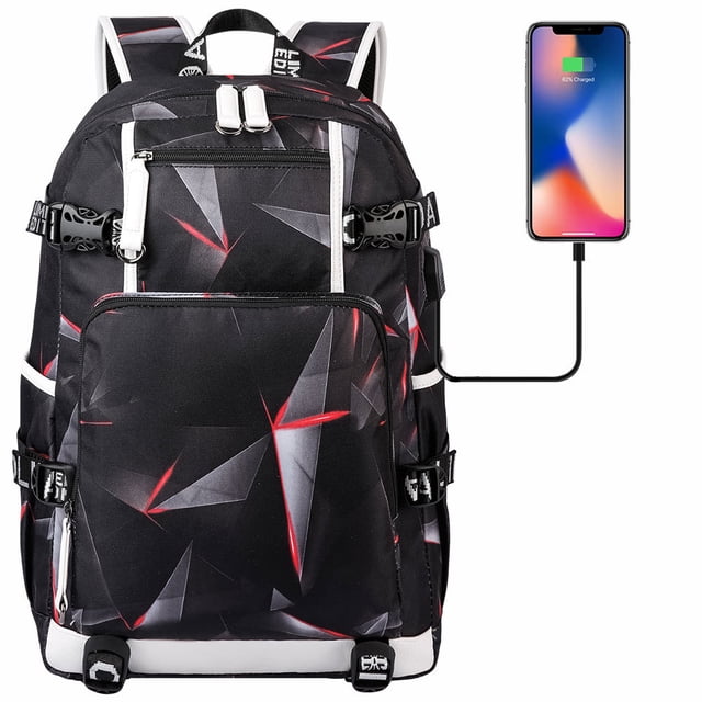 Student School Bag, With USB Charging Port, Laptop Backpack, Ultra-light Travel Bag, Unisex-SinKeeU