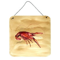 Carolines Treasures 8230DS66 Crawfish Wall or Door Hanging Prints 6HX6W multicolor