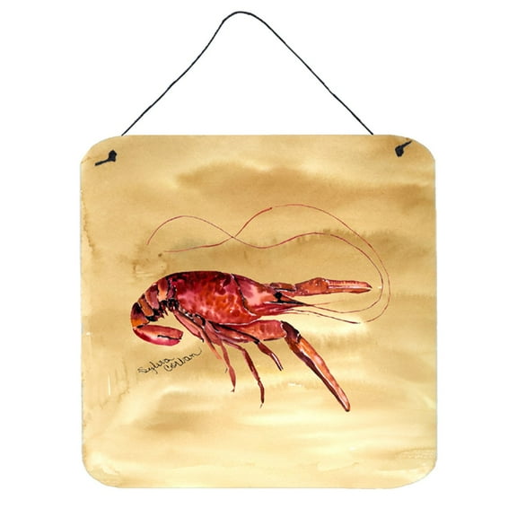 Carolines Treasures 8230DS66 Crawfish Wall or Door Hanging Prints 6HX6W multicolor