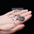 thumbnail image 5 of Uloveido 2pcs Couple Puzzle Love Heart Key Chain Ring Set for Men and Women Christmas Valentine's Gift -You Hold the Key to My Heart SN150, 5 of 6