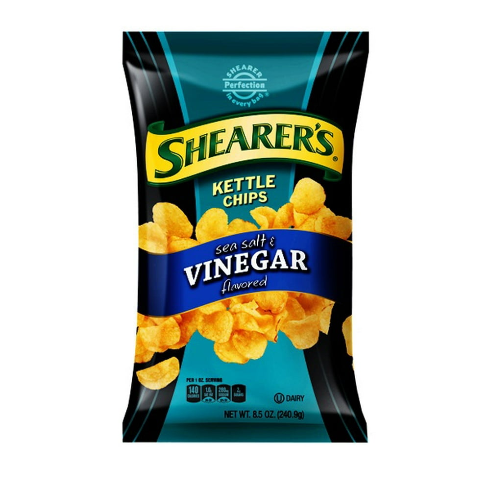 Shearer's Kettle Cooked Salt & Vinegar Kettle Chips, 8.5 Oz. Walmart