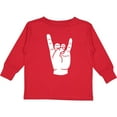 thumbnail image 3 of Inktastic Rocker Horns Boys or Girls Long Sleeve Toddler T-Shirt, 3 of 5