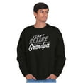 thumbnail image 4 of Can't Retire Full Time Grandpa Funny Men's Big & Tall Crewneck Sweatshirt Brisco Brands 2X, 4 of 5