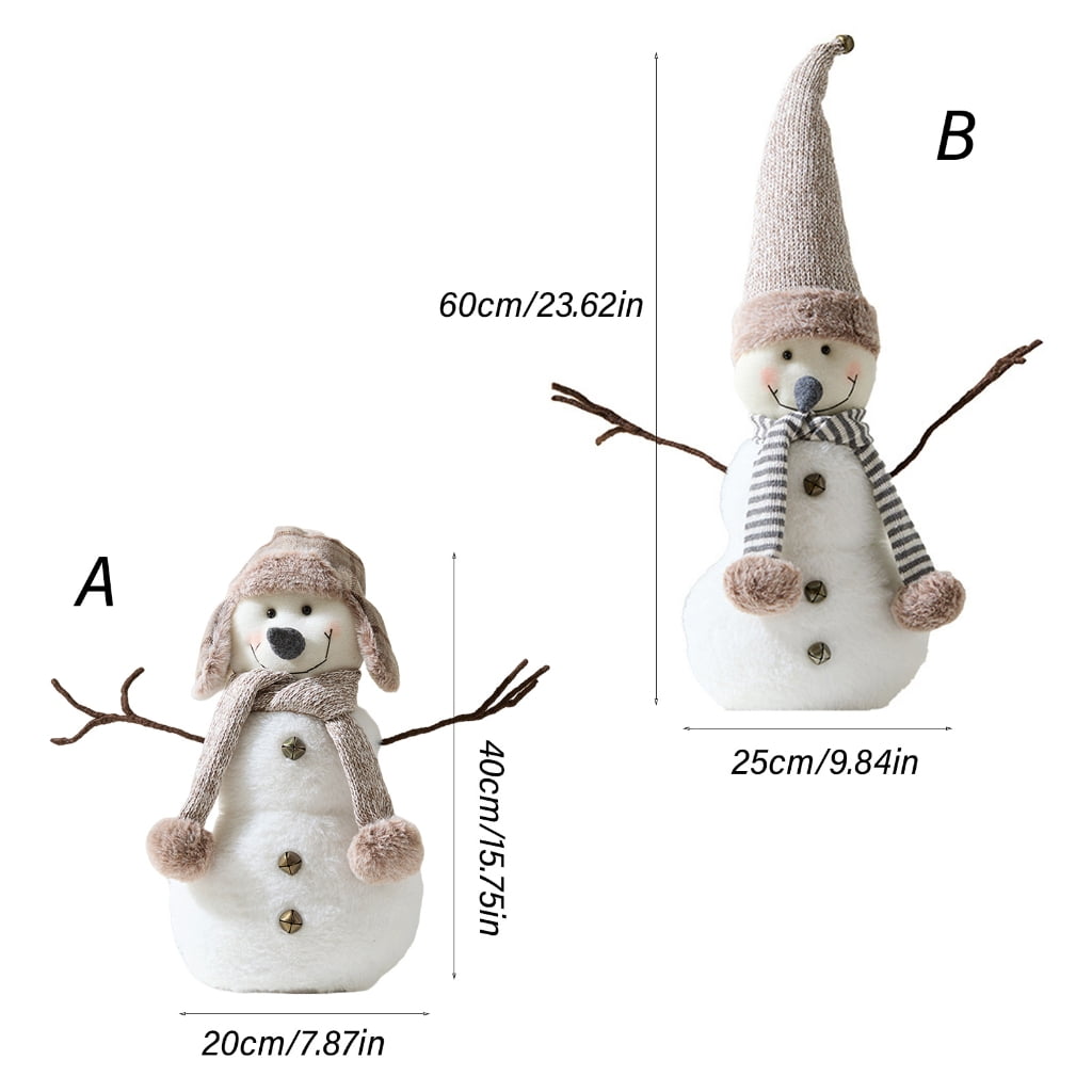 PatungKu Christmas Santa Snowman Figurines Miniature Decoration Home Tabletop Decoration for Home Shop