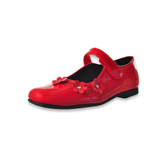 Rachel Girls' Rose Mary Jane Flat Shoes (Sizes 5 - 3)