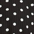 thumbnail image 4 of Q+A Los Angeles Womens Black Polka Dot 3/4 Sleeve V Neck Mini Wrap Dress L, 4 of 4