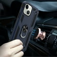 thumbnail image 4 of CoverON For Apple iPhone 13 Mini Ring Case, Kickstand Rugged Phone Cover Magnetic Car Mount Compatible - Navy Blue, 4 of 10