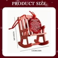 thumbnail image 3 of WHEANG Home Decor Christmas Chair Commemorative Decoration Christmas Tree Decoration Red Rocking Chair With Meaningful Label Logo Storage Bag Christmas Tree Ornament Used To Remember Lost Relatives, 3 of 4