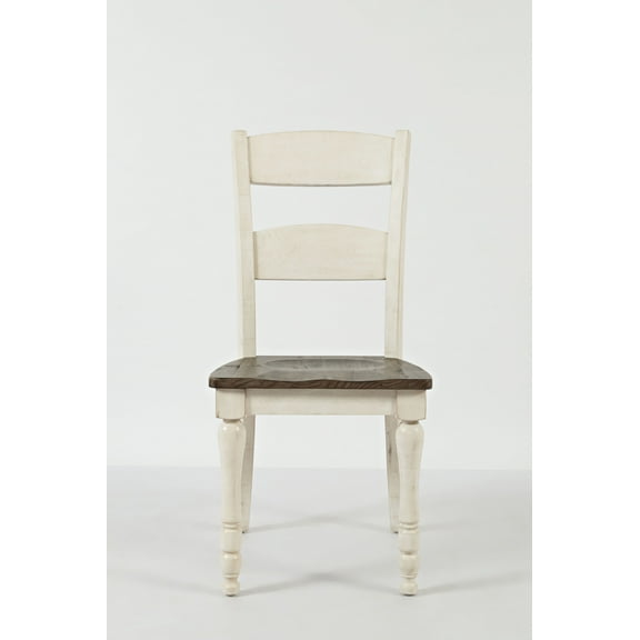 Jofran Madison County Rustic Reclaimed Pine Farmhouse Ladderback Dining Chair (Set of 2)