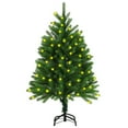 thumbnail image 4 of vidaXL Artificial Pre-lit Christmas Tree Holiday Decoration Xmas Tree Green, 4 of 31