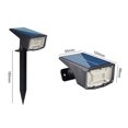 thumbnail image 4 of 50 LED - 2PCS Outdoor Solar Spotlight, IP67 Waterproof Solar Light, 860LM Outdoor Solar Flood Light with 2 Lighting Modes for Garden, Yard, Driveway, Path, Sidewalk, Patio, Warm White, 4 of 5