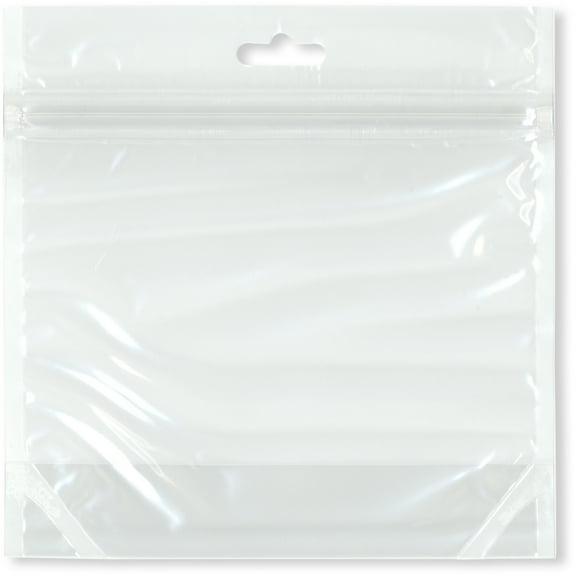 Plymor 5.5" x 4.5" (Case of 500), 2.35 Mil Zipper Reclosable Plastic Bakery Bags with Handle