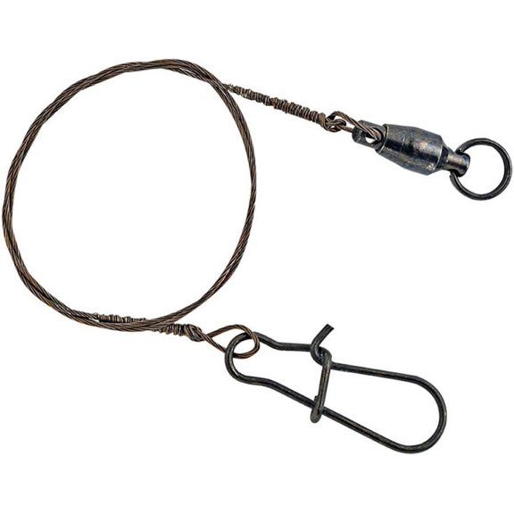 South Bend Invisa-Leader with Ball Bearing Swivel, 5", 18lb, 3pk