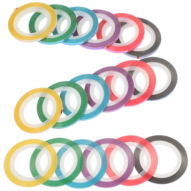 CTIRCHIU Nail Striping Tape Lines Assorted Colors for Professional and Home Nail Art Design