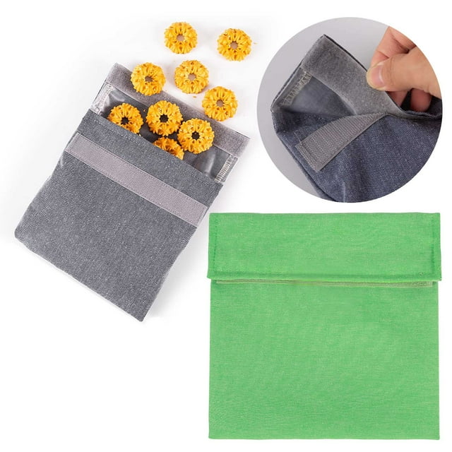 Cqxid Home Textile Storage Under $5 Reusable Sandwich Snack Bag Waterproof TPU Inner Fruit Bag Snack Bag Lunch Bag