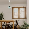 thumbnail image 3 of Kiven Green Glass Pendant Light with E26 Screw-in Adapter, Exposed Ceiling Light to Pendant, Converts Bulb Socket to Pendant Light, Adjustable Height Renter-friendly Pendant Lighting TB3277, 3 of 7