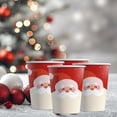thumbnail image 3 of 50pcs 9oz Festive Santa Disposable Paper Cups - Sustainable, Perfect for Holiday Parties & Home Use, 3 of 6