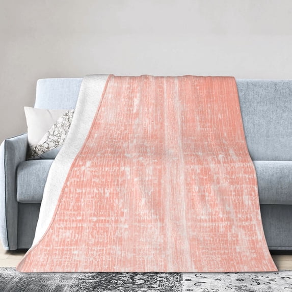 Pink Textured Background Throw Blanket, Anti-Pilling Ultra-Soft Micro Fleece Cover Blanket for Bed Sofa, for All Seasons, 40"x30"