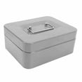 thumbnail image 1 of Caja Pequeña Con Cerradura, Caja Fuerte De Metal Con Cerradura Y Llave Para El Hogar Y La Oficina, 7,87 "X 6,3" X 3,54", Negro, 1 of 7