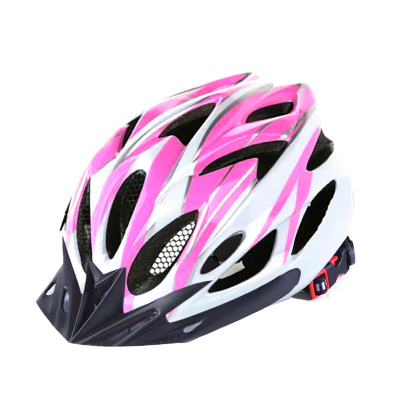 Ammaco Womens Girls Mountain Bike Road Bike Lightweight Cycle Helmet Visor Pink 