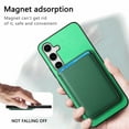 thumbnail image 3 of Magnetic 2 in 1 Detachable Wallet Compatible with Samsung Galaxy A54 5G Case, with Card Holder Faux Leather Men Women Compatible with MagSafe Phone Cover for Samsung Galaxy A54 5G, Green, 3 of 11