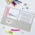 thumbnail image 4 of Two Pocket Folders, Holds up to 40 Sheets, 25 Gray Folders (47990), 4 of 8