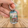 thumbnail image 3 of Merry Christmas Santa Reindeer Antlers American Shorthair Sleigh Xmas Winter Holiday Stainless Steel Keychain Cat Lover Kitten Owner Gifts Collar Charm Tag Keyring - 00023, 3 of 5