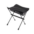thumbnail image 4 of koolsoo Camping Stool Outdoor Foot Stool Space Saving with Mesh Pocket Fishing Chair Seat Supplies for Traveling Outdoor Black, 4 of 8