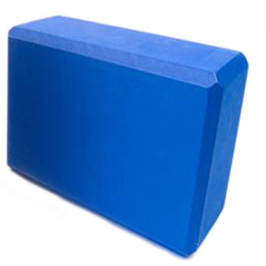 Yoga Exercise Fitness NOSLIP Durable Foam Yoga Block, Blue Walmart