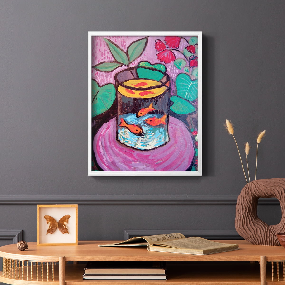 Matisse CXCVIII Framed Print in White Solid Wood 11 x 14 Framed Print
