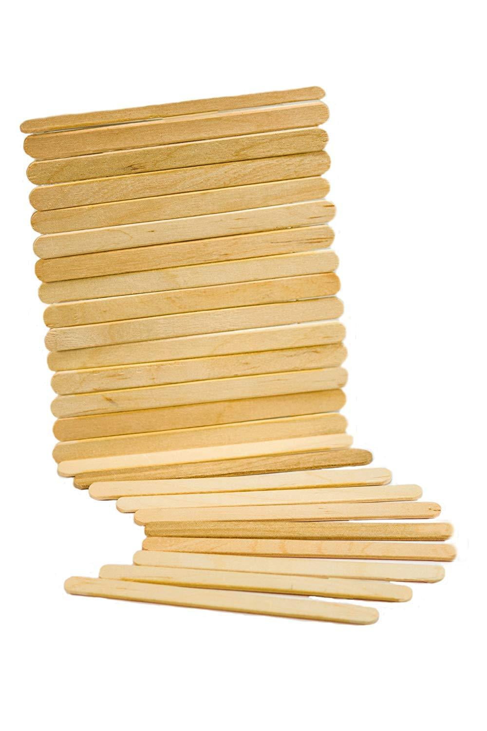 JPLZi Package 3.62” Popsicle Stick Set Multipurpose Wooden Sticks for  Crafts, 50/100/150 /200/300-Count] 
