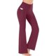 thumbnail image 1 of Pantalones de yoga para mujer con bolsillos Pantalones de entrenamiento de talle alto para mujer Pantalones de trabajo de contrabando Pantalones de vestir Namotu CZMR-HY201-6, 1 of 6
