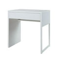 thumbnail image 3 of Mainstays Wood and Metal Desk, White, 3 of 7