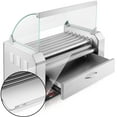 thumbnail image 4 of Olde Midway Electric Hot Dog Roller Machine w/ Cover, 7 Rollers, Bun Warming Drawer, 4 of 7