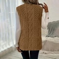 thumbnail image 4 of Diufon Womens Long Vest Fall Winter Fuzzy Fleece Cardigan Casual Sleeveless Warm Outerwear with Pockets, 4 of 9